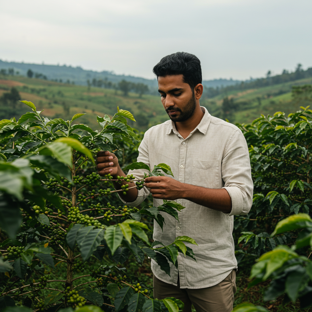 Coffee farmers in Nepal